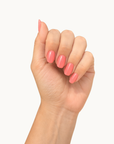 Cabo Coral gel nails shown on a hand