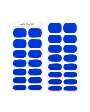 Electric Blue gel nail strips - Ami Amour