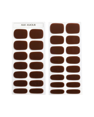 Espresso Yourself gel nail strips - Ami Amour