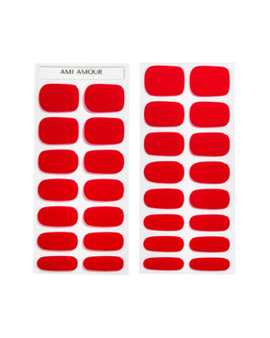 Ferrari Red gel nail strips - Ami Amour