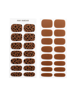 Leopard Luxe gel nail strips - Ami Amour