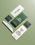 Ami Amour semi-cured gel nail strips - kit contents including box, prep pads, nail file, cuticle stick and how-to guide