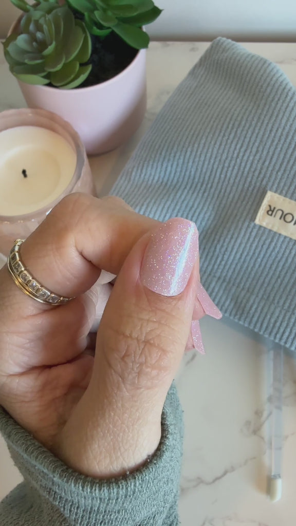 Sugar Dust semi-cured gel nail set video