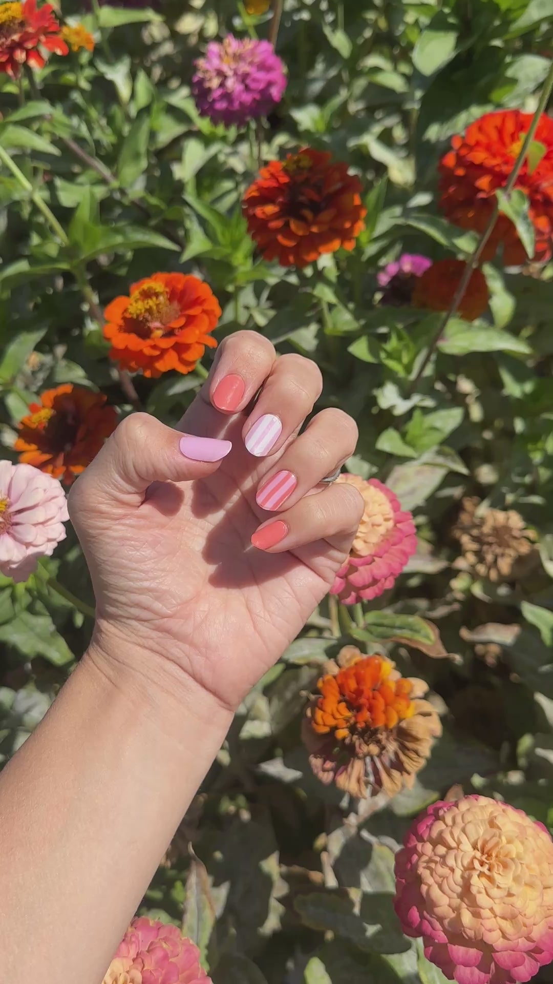 Coral Cabana semi-cured gel nail set video